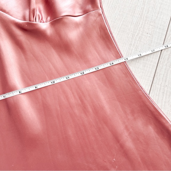 Pink satin slip mini dress - Picture 7 of 13